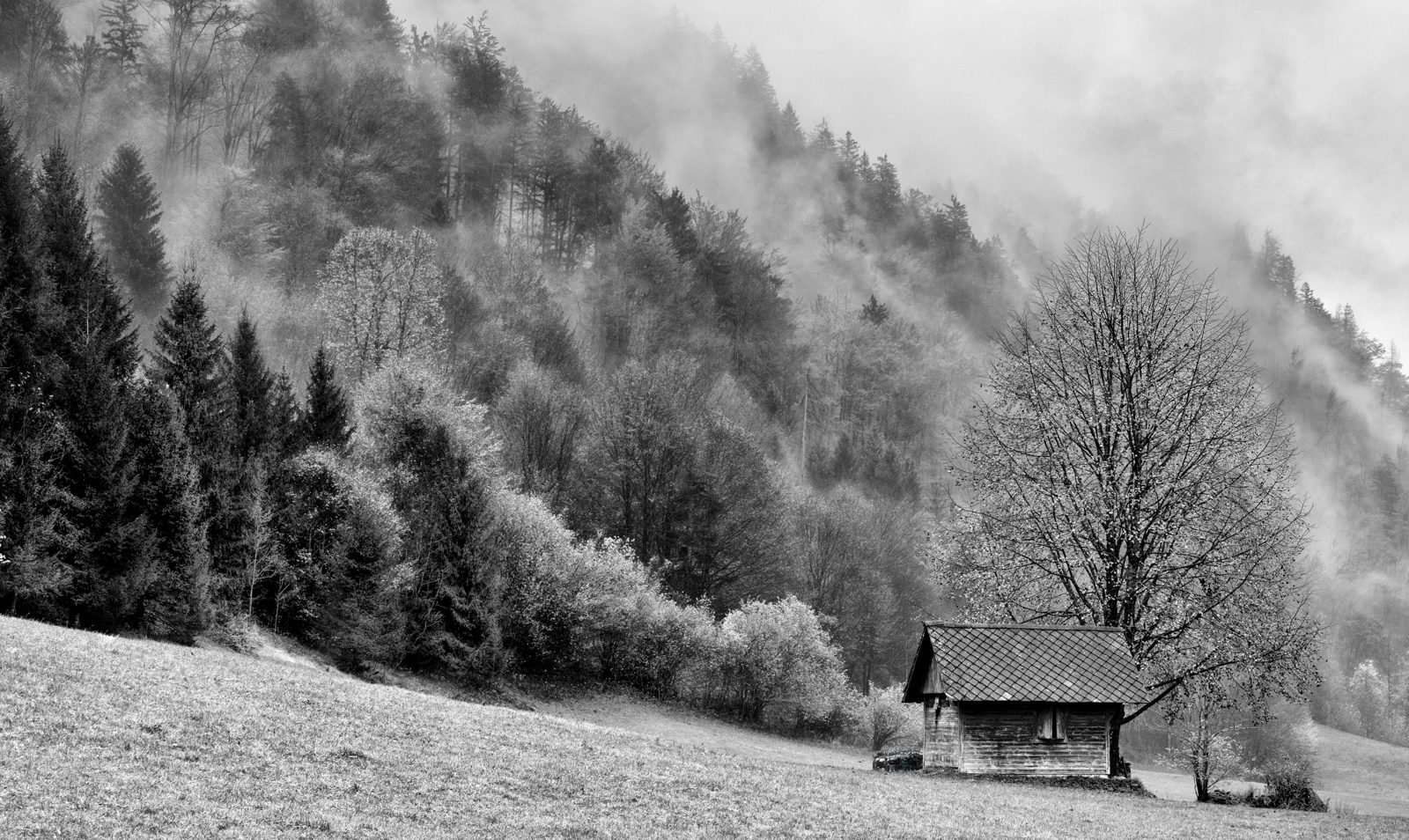 Shepherds hut in the clouds by Neil Davidson LRPS, CPAGB