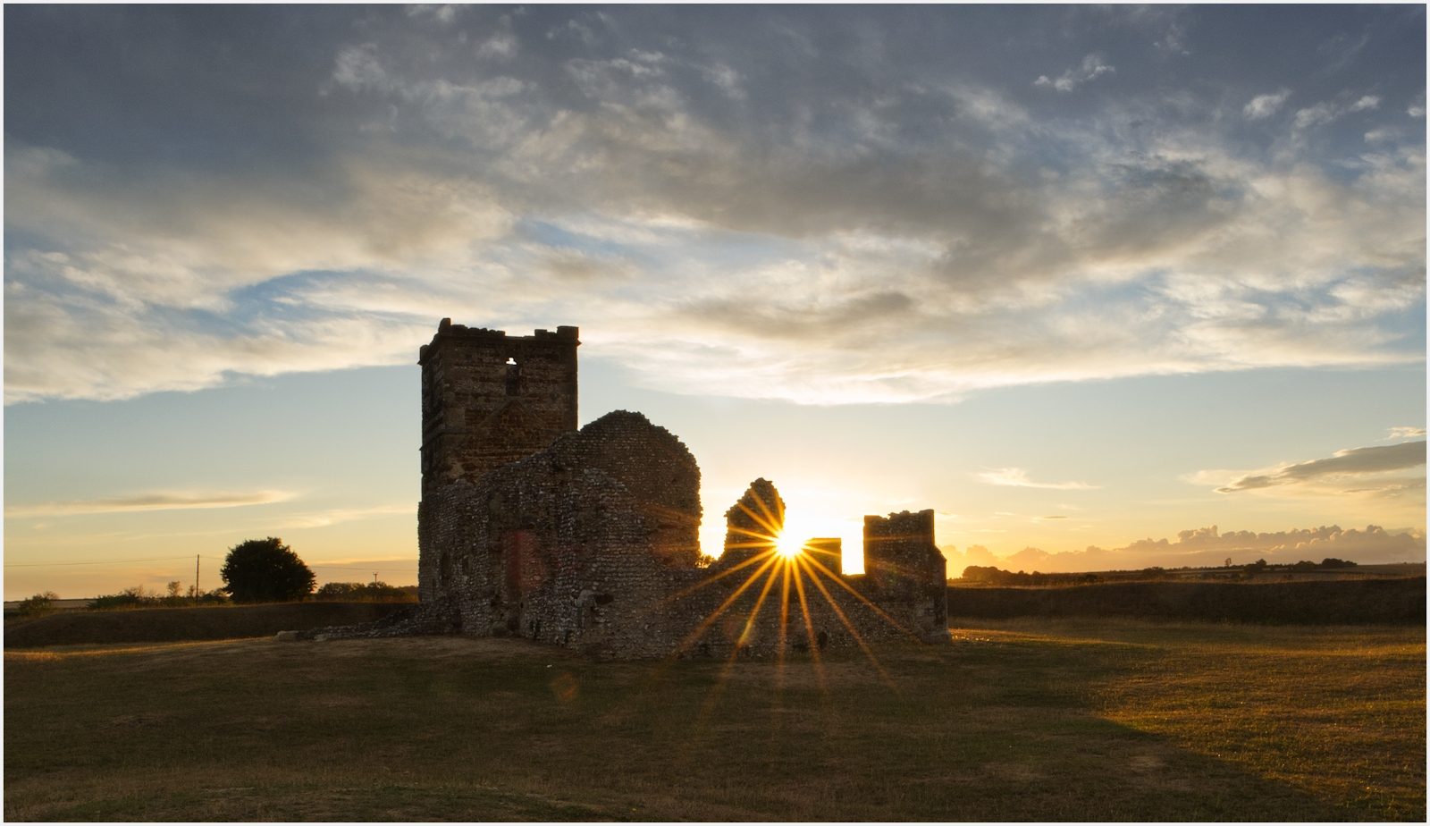 Knowlton Church Sunset by Stephen Fowler